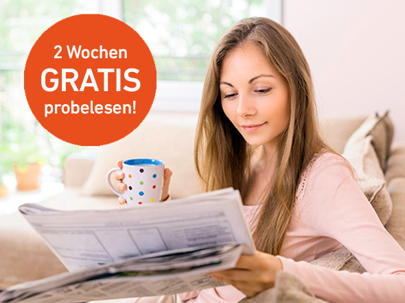 Frau mit Kaffeetasse in der Hand liest auf dem Sofa die gedruckte Cellesche Zeitung
Aktionshinweis: 2 Wochen gratis probelesen!